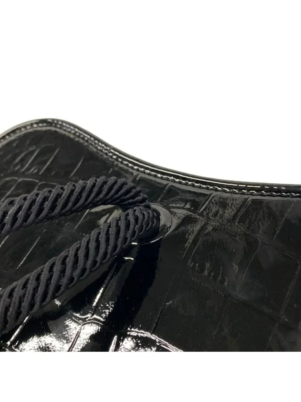 Saint Laurent Paris Clutch Black Heart Embossed Leather